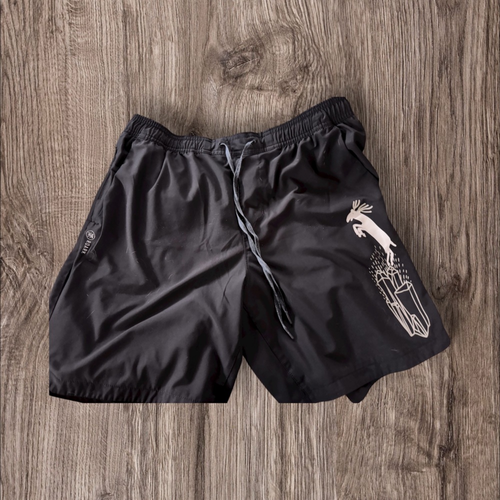 Roark Run Amok Men's Black Athletic Shorts